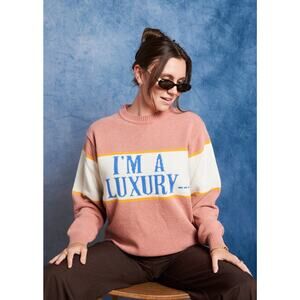 Gyles & George I'm A Luxury Lambswool Jumper L NWT Authentic